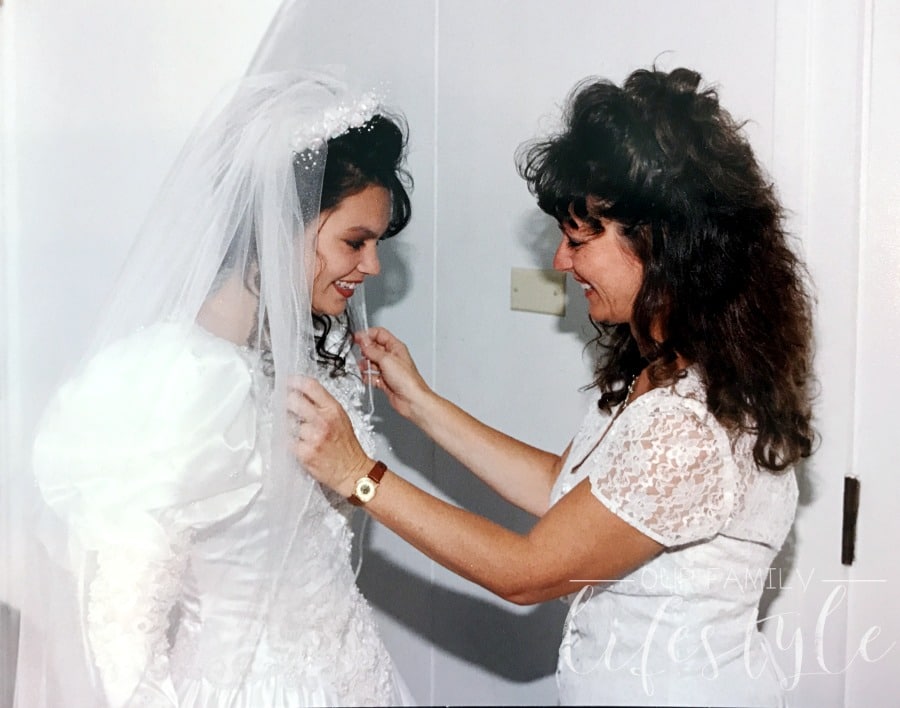 Mom and I on my wedding day